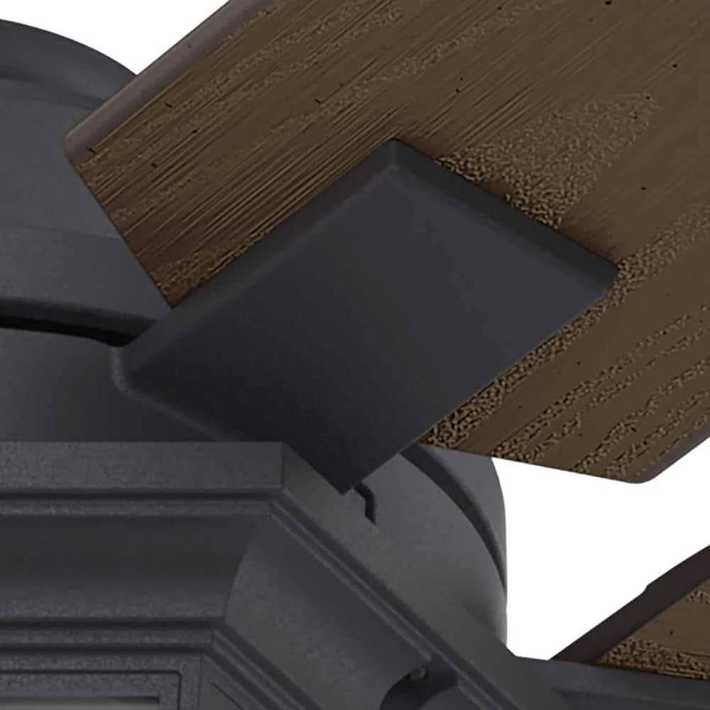 Candle Bay 52 in. Indoor/Outdoor Natural Iron Ceiling Fan with Light Kit and Remote by Hunter 12 Candle Bay 52 in. Indoor/Outdoor Natural Iron Ceiling Fan with Light Kit and Remote by Hunter - Image 10