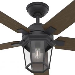 Candle Bay 52 in. Indoor/Outdoor Natural Iron Ceiling Fan with Light Kit and Remote by Hunter 26 Candle Bay 52 in. Indoor/Outdoor Natural Iron Ceiling Fan with Light Kit and Remote by Hunter -Hunter Sales natural iron hunter ceiling fans with lights 50948 fa 1000