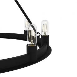 Saddlewood 9 Light Natural Iron Circular Chandelier Kitchen Light by Hunter -Hunter Sales natural iron hunter chandeliers 19030 77 1000