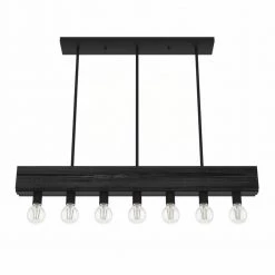 Donelson 7 Light Natural Iron Linear Chandelier Kitchen Light by Hunter 18 Donelson 7 Light Natural Iron Linear Chandelier Kitchen Light by Hunter -Hunter Sales natural iron hunter chandeliers 19057 c3 1000