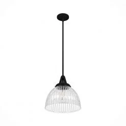 Cypress Grove 1 Light Natural Iron Pendant Light Island with Clear Holophane Glass Shade Dining Room Light by Hunter 17 Cypress Grove 1 Light Natural Iron Pendant Light Island with Clear Holophane Glass Shade Dining Room Light by Hunter -Hunter Sales natural iron hunter chandeliers 19249 c3 1000