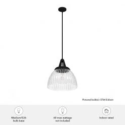 Cypress Grove 1 Light Natural Iron Island Pendant Light with Clear Holophane Glass Shade Dining Room Light by Hunter 14 Cypress Grove 1 Light Natural Iron Island Pendant Light with Clear Holophane Glass Shade Dining Room Light by Hunter -Hunter Sales natural iron hunter chandeliers 19251 1d 1000