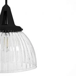 Cypress Grove 1 Light Natural Iron Island Pendant Light with Clear Holophane Glass Shade Dining Room Light by Hunter 13 Cypress Grove 1 Light Natural Iron Island Pendant Light with Clear Holophane Glass Shade Dining Room Light by Hunter -Hunter Sales natural iron hunter chandeliers 19251 a0 1000