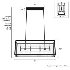 Felippe 8 Light Natural Iron Island Chandelier with Clear Seeded Glass Shade Kitchen Light by Hunter -Hunter Sales natural iron hunter chandeliers 19267 77 1000