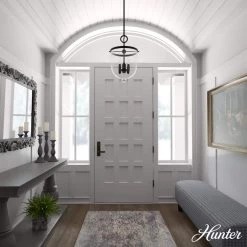 Belltown 4 Light Natural Iron Island Pendant Light with Clear Glass Shade Dining Room Light by Hunter 12 Belltown 4 Light Natural Iron Island Pendant Light with Clear Glass Shade Dining Room Light by Hunter -Hunter Sales natural iron hunter chandeliers 19313 40 1000