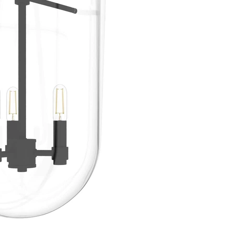 Sacha 3 Light Natural Iron Island Pendant Light with Clear Glass Shade Dining Room Light by Hunter 7 Sacha 3 Light Natural Iron Island Pendant Light with Clear Glass Shade Dining Room Light by Hunter - Image 5