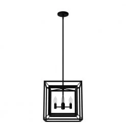 Doherty 4-Light Natural Iron Island Chandelier by Hunter