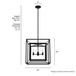 Doherty 4-Light Natural Iron Island Chandelier by Hunter -Hunter Sales natural iron hunter chandeliers 19404 1d 1000