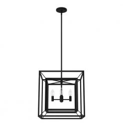 Doherty 4-Light Natural Iron Island Chandelier by Hunter