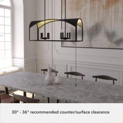 Dukestown 8-Light Natural Iron Island Chandelier with Gold Leaf Detailing by Hunter 17 Dukestown 8-Light Natural Iron Island Chandelier with Gold Leaf Detailing by Hunter -Hunter Sales natural iron hunter chandeliers 19731 77 1000