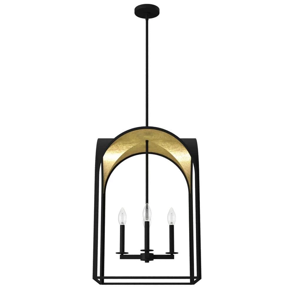 Dukestown 4-Light Natural Iron Lantern Pendant Light by Hunter 3 Dukestown 4-Light Natural Iron Lantern Pendant Light by Hunter