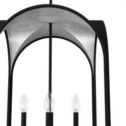 Dukestown 4-Light Natural Iron Lantern Pendant Light by Hunter -Hunter Sales natural iron hunter chandeliers 19734 a0 1000