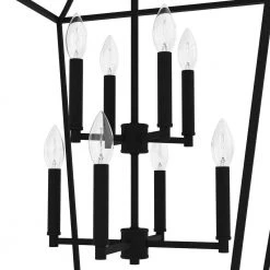 Laurel Ridge 8-Light Natural Iron Lantern Pendant Light by Hunter -Hunter Sales natural iron hunter chandeliers 19771 a0 1000