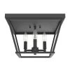 Laurel Ridge 14 in. 4 Light Natural Iron Flush Mount Kitchen Light by Hunter -Hunter Sales natural iron hunter flush mount lights 19074 64 1000