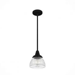 Cypress Grove 1 Light Natural Iron Island Pendant Light with Clear Holophane Glass Shade Dining Room Light by Hunter 17 Cypress Grove 1 Light Natural Iron Island Pendant Light with Clear Holophane Glass Shade Dining Room Light by Hunter -Hunter Sales natural iron hunter pendant lights 19229 c3 1000