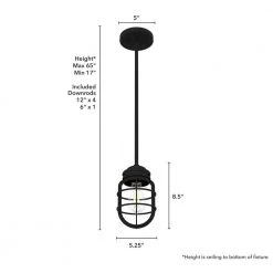 Starklake 1 Light Natural Iron Island Pendant Light with Metal Shade Kitchen Light by Hunter -Hunter Sales natural iron hunter pendant lights 19694 66 1000