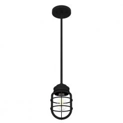 Starklake 1 Light Natural Iron Island Pendant Light with Metal Shade Kitchen Light by Hunter -Hunter Sales natural iron hunter pendant lights 19694 c3 1000