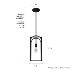 Dukestown 1-Light Natural Iron Lantern Pendant Light with Silver Lead Detail by Hunter -Hunter Sales natural iron hunter pendant lights 19738 66 1000