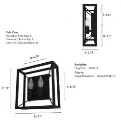 Doherty 2-Light Natural Iron Wall Sconce by Hunter 14 Doherty 2-Light Natural Iron Wall Sconce by Hunter -Hunter Sales natural iron hunter vanity lighting 19402 66 1000