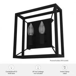 Doherty 2-Light Natural Iron Wall Sconce by Hunter 15 Doherty 2-Light Natural Iron Wall Sconce by Hunter -Hunter Sales natural iron hunter vanity lighting 19402 c3 1000