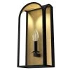 Dukestown 1-Light Natural Iron Wall Sconce with Gold Leaf Detail by Hunter -Hunter Sales natural iron hunter vanity lighting 19729 64 1000