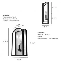 Dukestown 1-Light Natural Iron Wall Sconce by Hunter -Hunter Sales natural iron hunter vanity lighting 19730 c3 1000
