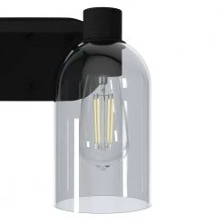 Lochemeade 12.5 in. 2 Light Natural Iron Vanity Light with Smoked Glass Shades Bathroom Light by Hunter -Hunter Sales natural iron hunter vanity lighting 19779 a0 1000