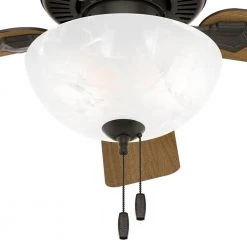 Swanson 44 in. Integrated LED Indoor New Bronze Ceiling Fan with Bowl by Hunter -Hunter Sales new bronze hunter ceiling fans with lights 50896 1d 1000