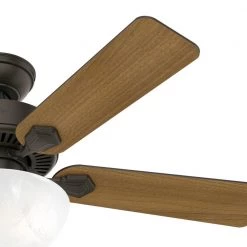 Swanson 44 in. Integrated LED Indoor New Bronze Ceiling Fan with Bowl by Hunter -Hunter Sales new bronze hunter ceiling fans with lights 50896 1f 1000