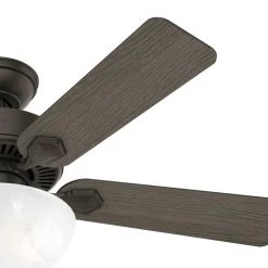 Swanson 44 in. Integrated LED Indoor New Bronze Ceiling Fan with Bowl by Hunter -Hunter Sales new bronze hunter ceiling fans with lights 50896 44 1000
