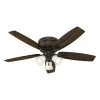 Oakhurst 52 in. LED Indoor Low Profile New Bronze Ceiling Fan with Light Kit by Hunter 2 Oakhurst 52 in. LED Indoor Low Profile New Bronze Ceiling Fan with Light Kit by Hunter -Hunter Sales new bronze hunter ceiling fans with lights 52016 64 1000