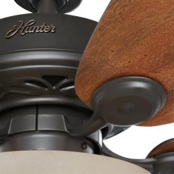 Watson 34 in. Indoor New Bronze Ceiling Fan with Light Kit by Hunter -Hunter Sales new bronze hunter ceiling fans with lights 52090 1d 1000