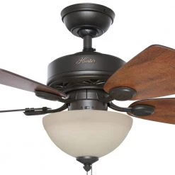 Watson 34 in. Indoor New Bronze Ceiling Fan with Light Kit by Hunter -Hunter Sales new bronze hunter ceiling fans with lights 52090 66 1000