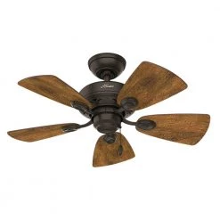 Watson 34 in. Indoor New Bronze Ceiling Fan with Light Kit by Hunter -Hunter Sales new bronze hunter ceiling fans with lights 52090 76 1000