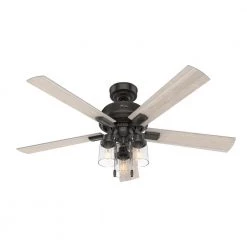 Hartland 52 in. LED Indoor Noble Bronze Ceiling Fan with Light Kit by Hunter