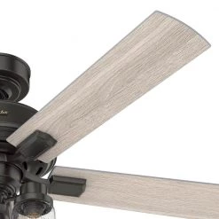 Hartland 52 in. LED Indoor Noble Bronze Ceiling Fan with Light Kit by Hunter -Hunter Sales noble bronze hunter ceiling fans with lights 50311 c3 1000