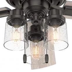 Hartland 52 in. LED Indoor Noble Bronze Ceiling Fan with Light Kit by Hunter -Hunter Sales noble bronze hunter ceiling fans with lights 50311 fa 1000