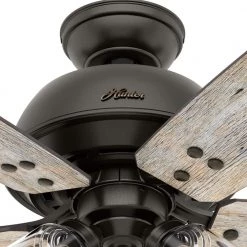 Deermont 52 in. LED Indoor Noble Bronze Ceiling Fan with Light and Remote Control by Hunter 18 Deermont 52 in. LED Indoor Noble Bronze Ceiling Fan with Light and Remote Control by Hunter -Hunter Sales noble bronze hunter ceiling fans with lights 50499 77 1000