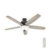 Reveille 60 in. LED Indoor Noble Bronze Ceiling Fan with Light and Remote by Hunter -Hunter Sales noble bronze hunter ceiling fans with lights 50580 64 1000