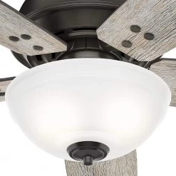 Reveille 60 in. LED Indoor Noble Bronze Ceiling Fan with Light and Remote by Hunter -Hunter Sales noble bronze hunter ceiling fans with lights 50580 77 1000