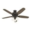 Osbourne 54 in. LED Indoor Noble Bronze Ceiling Fan with Light Kit by Hunter -Hunter Sales noble bronze hunter ceiling fans with lights 50636 64 1000