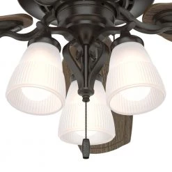 Osbourne 54 in. LED Indoor Noble Bronze Ceiling Fan with Light Kit by Hunter 27 Osbourne 54 in. LED Indoor Noble Bronze Ceiling Fan with Light Kit by Hunter -Hunter Sales noble bronze hunter ceiling fans with lights 50636 76 1000