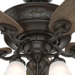 Osbourne 54 in. LED Indoor Noble Bronze Ceiling Fan with Light Kit by Hunter 21 Osbourne 54 in. LED Indoor Noble Bronze Ceiling Fan with Light Kit by Hunter -Hunter Sales noble bronze hunter ceiling fans with lights 50636 77 1000