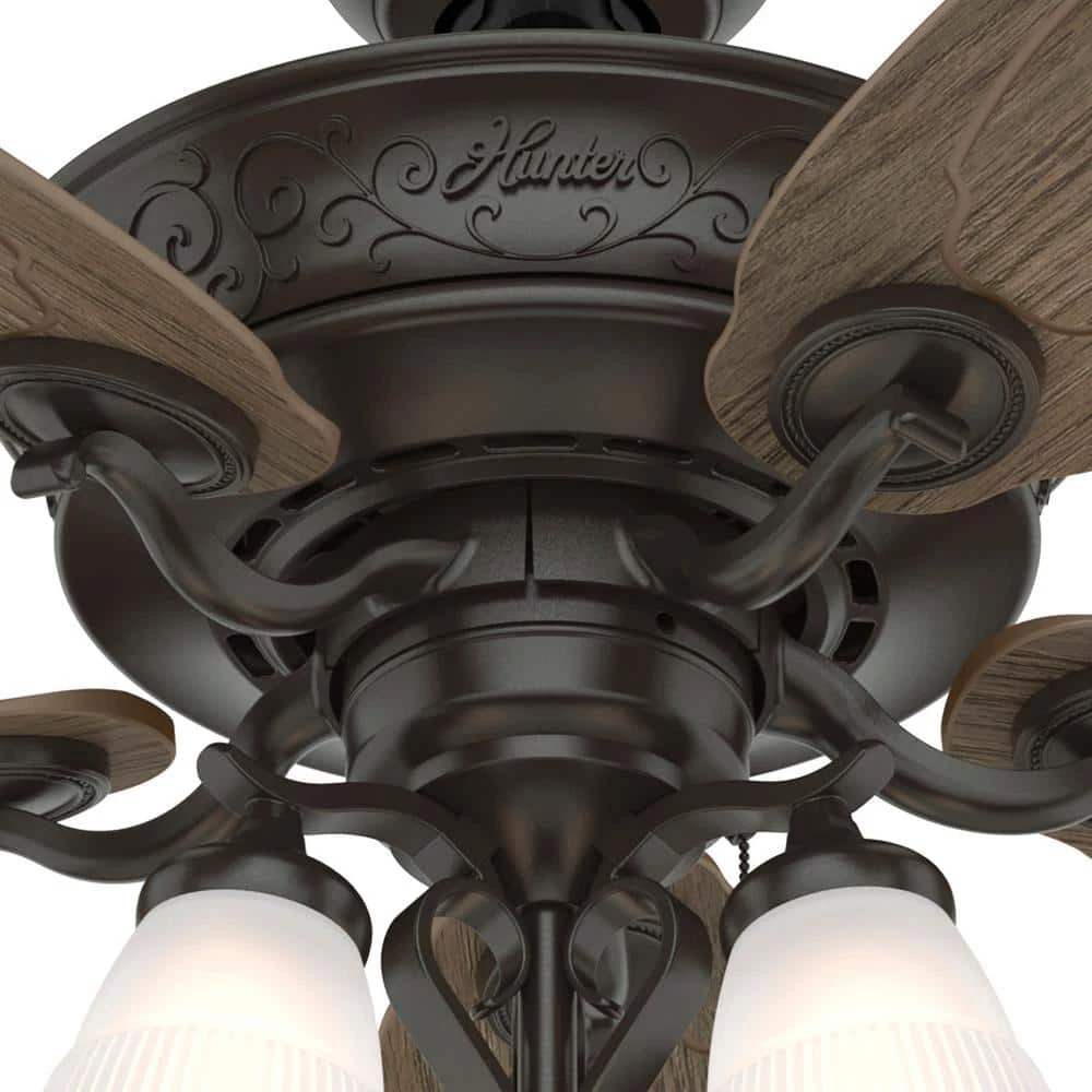 Osbourne 54 in. LED Indoor Noble Bronze Ceiling Fan with Light Kit by Hunter 9 Osbourne 54 in. LED Indoor Noble Bronze Ceiling Fan with Light Kit by Hunter - Image 7