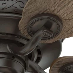 Osbourne 54 in. LED Indoor Noble Bronze Ceiling Fan with Light Kit by Hunter 26 Osbourne 54 in. LED Indoor Noble Bronze Ceiling Fan with Light Kit by Hunter -Hunter Sales noble bronze hunter ceiling fans with lights 50636 fa 1000