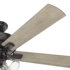 Crestfield 60 in. Indoor Noble Bronze Ceiling Fan with Light by Hunter -Hunter Sales noble bronze hunter ceiling fans with lights 51099 44 1000