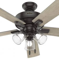 Crestfield 60 in. Indoor Noble Bronze Ceiling Fan with Light by Hunter -Hunter Sales noble bronze hunter ceiling fans with lights 51099 a0 1000