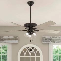 Crestfield 60 in. Indoor Noble Bronze Ceiling Fan with Light by Hunter -Hunter Sales noble bronze hunter ceiling fans with lights 51099 c3 1000