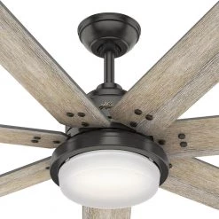 Whittington 70 in. LED Indoor Noble Bronze Ceiling Fan with Light and Remote by Hunter -Hunter Sales noble bronze hunter ceiling fans with lights 51185 1f 1000
