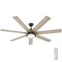 Whittington 70 in. LED Indoor Noble Bronze Ceiling Fan with Light and Remote by Hunter
